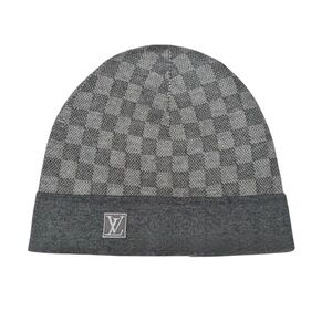 Louis Vuitton Neo Petit Damier Wool Grey Beanie